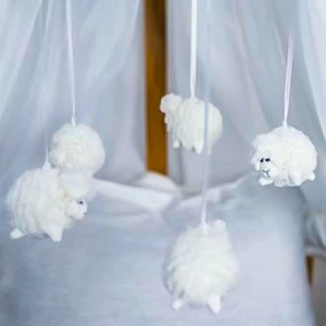 Мобиль на кроватку "Овечки" ELLIPSE  351688 Белый
