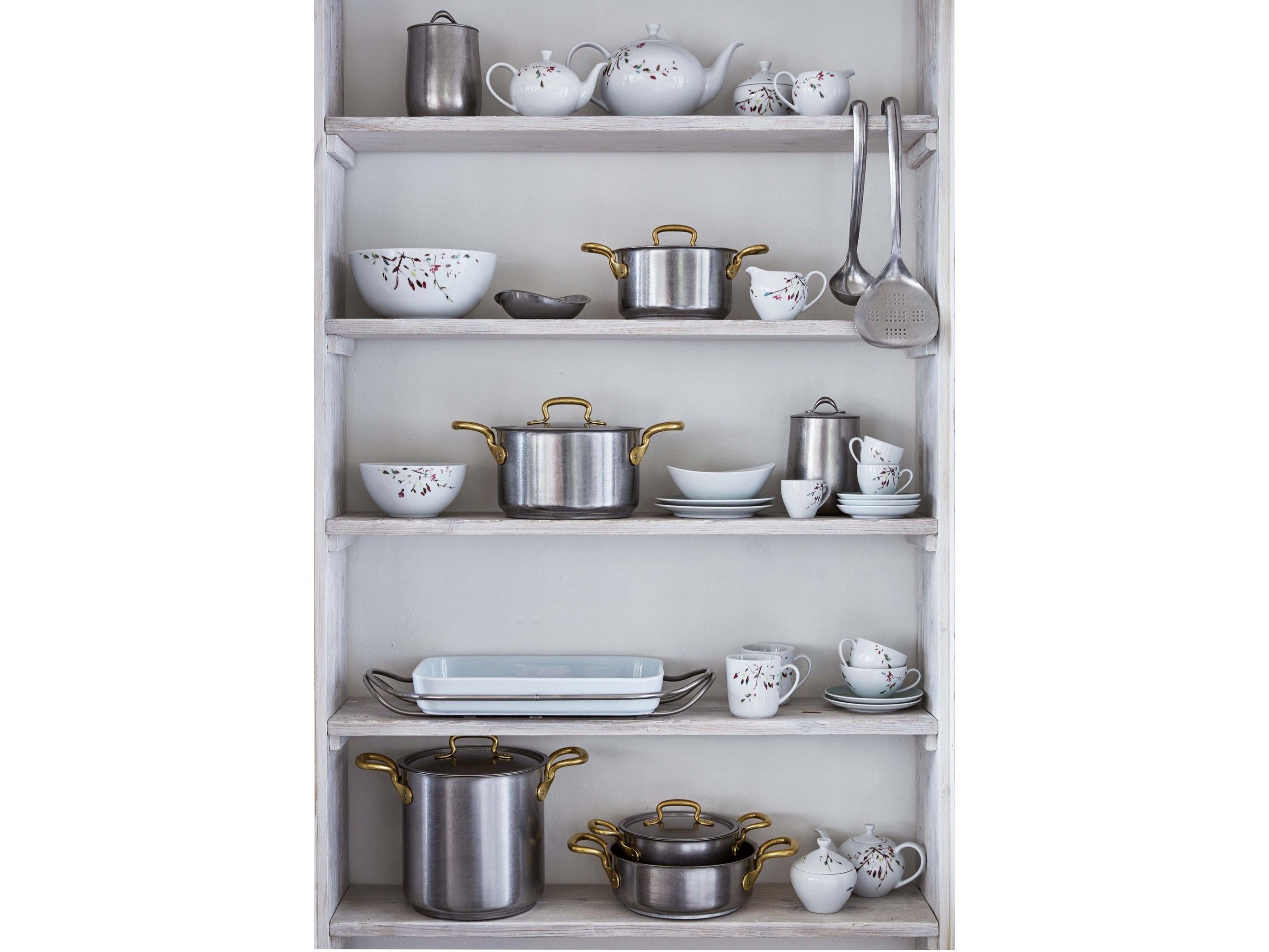 Горшок из нержавеющей стали с ручками Sambonet Винтаж 1965 года ARCH-00077382 - Вид №6