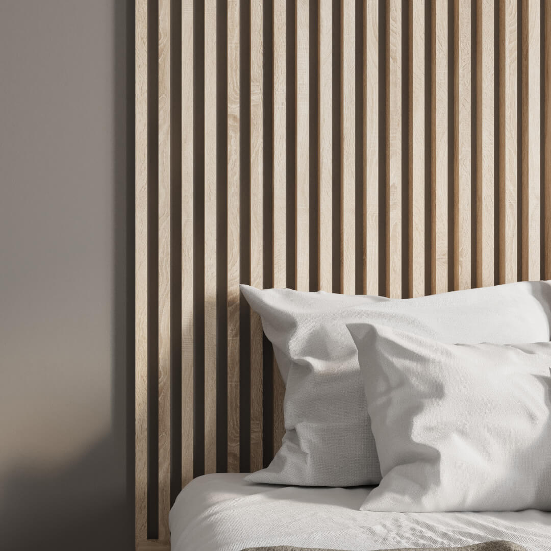 Интерьерная рейка МДФ STELLA Ривьера Дуб Сонома 40*30*2700 (уп.4 шт.) Standart STSR-858 - Вид №1