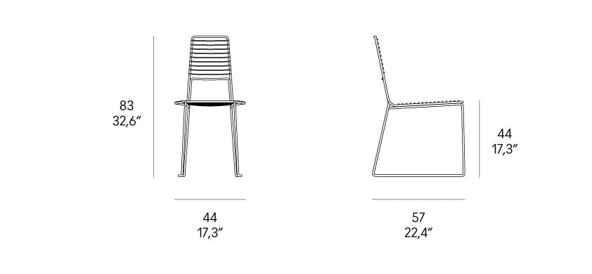 Металлический стул для сада Casamania & Horm иностранец ARCH-00138196 - Вид №6
