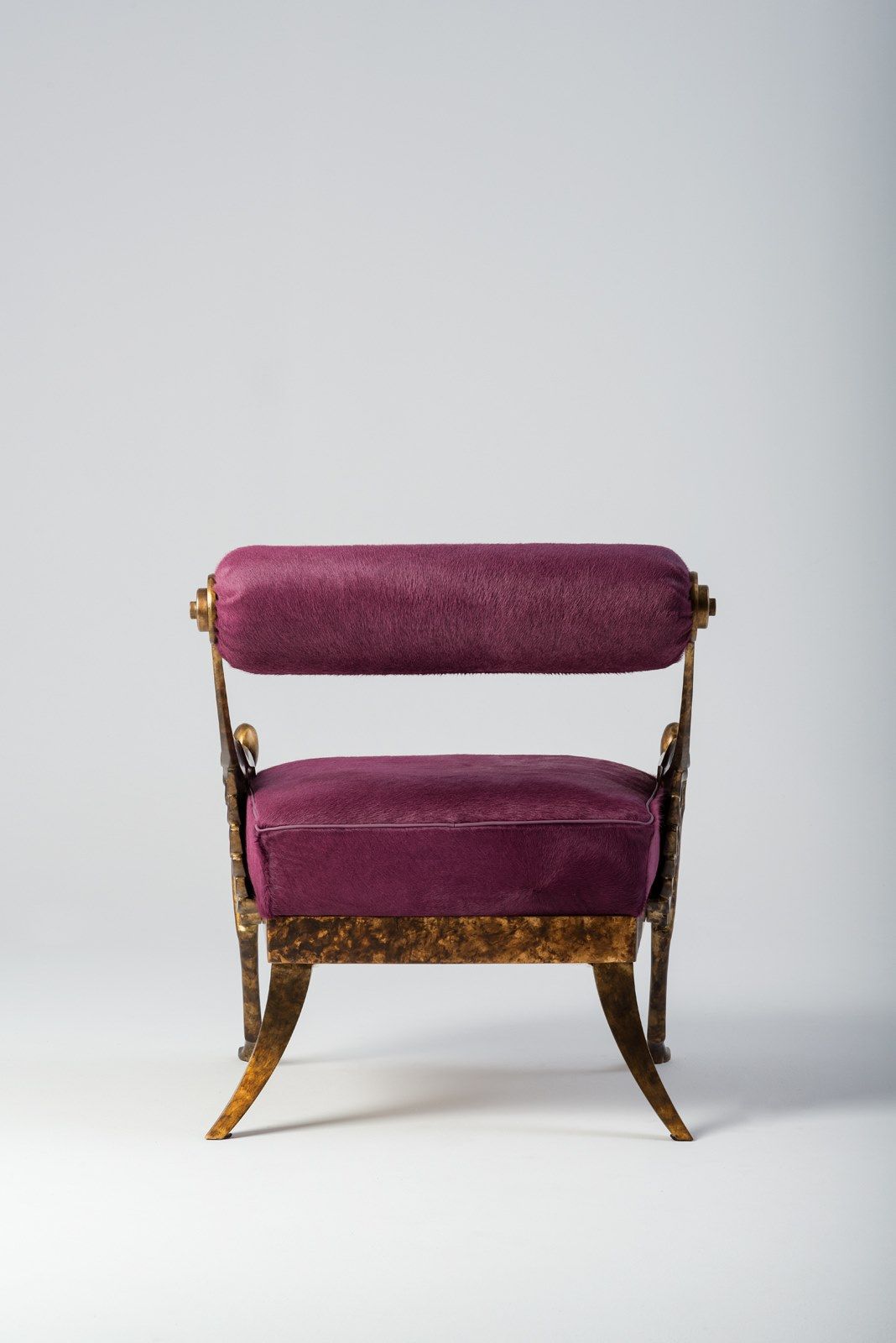 Кресло из овечьей шерсти и травленой латуни Mantellassi 1926 OVER ARCH-00076867 - Вид №5