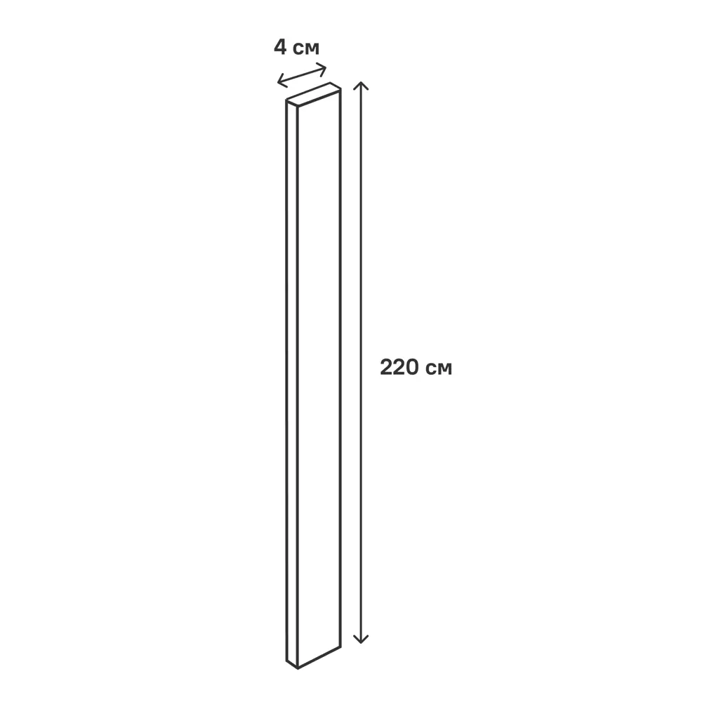 Карниз для шкафа Инта KONSENSA 220x4 см цвет белый 89415877 STLM-2048738 Инта белая - Вид №5