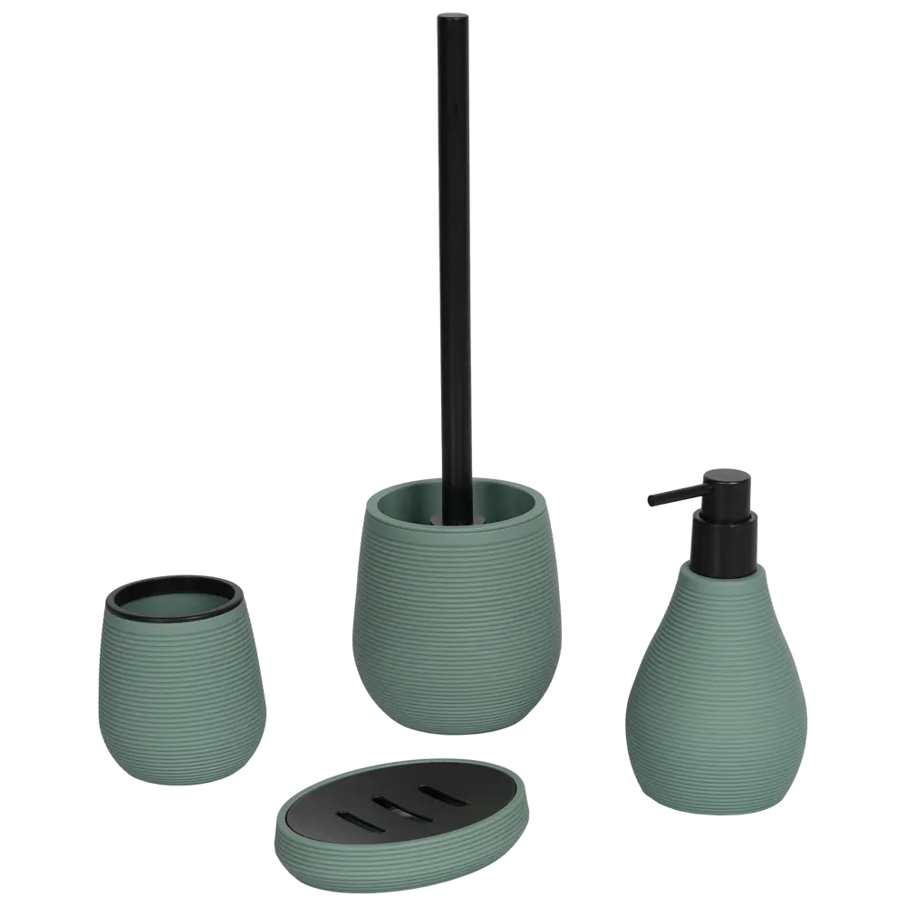 Мыльница Swensa Svir зеленый овал для ванной комнаты 89380211 STLM-1574691 - Вид №1