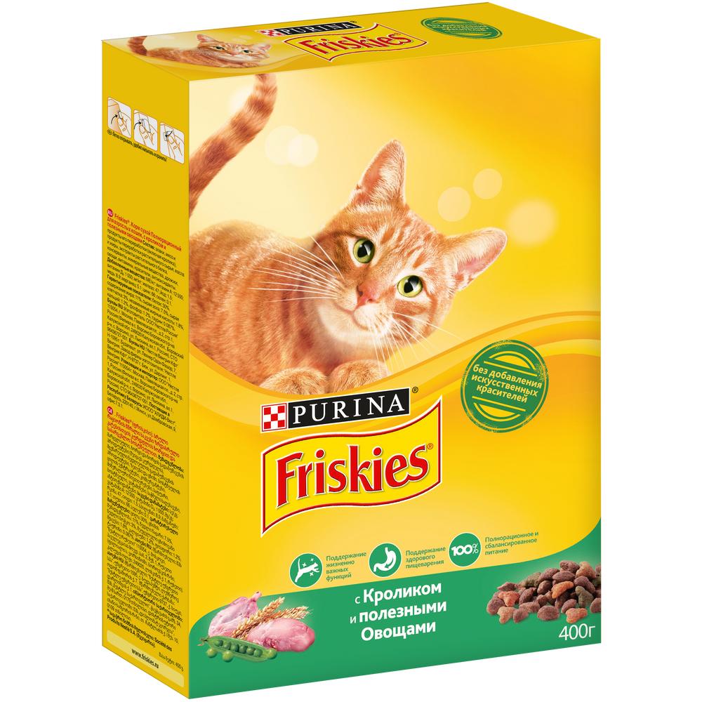 Т00007818 Корм для кошек кролик, овощи сух. 400 г Friskies  - Вид №1