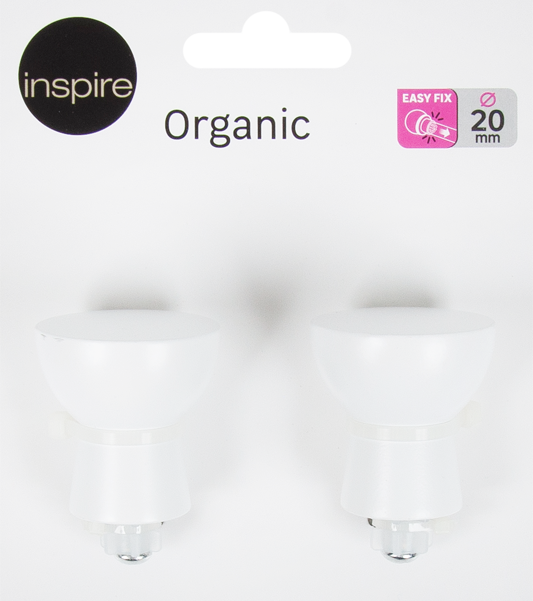 INSPIRE Наконечники «Полушарие» для карнизов — белые матовые, 2 шт 82549304 STLM-0029520 - Вид №2
