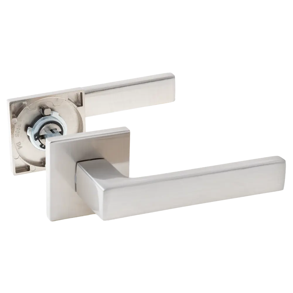 Дверная ручка на розетке Armex H-30130-A без запирания цвет никель STLM-2157320