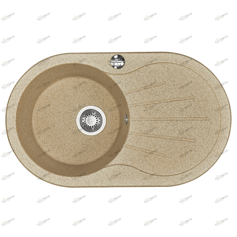 1A714032PA220 Мойка кухонная прямоугольная AQUATON Паола