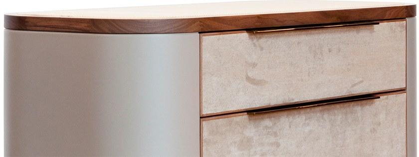 Mobi Комод из дерева и кожи Manhattan sun-id-1491380 - Вид №2