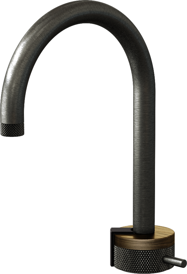 E-11502-R1VBB-L2BK-BOX Однорычажный прогрессивный смеситель для раковины - излив 16см GRAFF MOD+