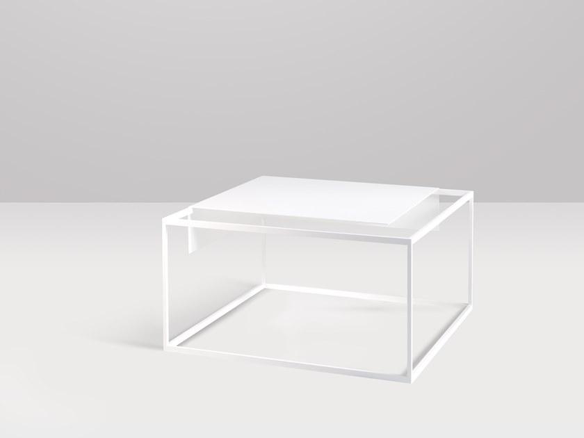 Recor Home Низкий квадратный металлический журнальный столик  C081  - Вид №3