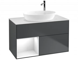Villeroy&Boch Тумба под раковину Прямоугольная версия F891GFHG Finion Midnight Blue Matt Lacquer