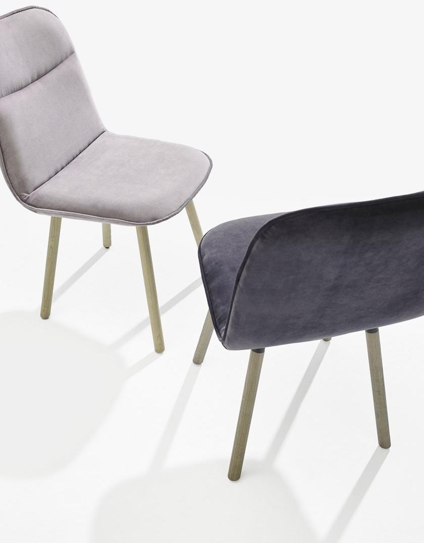 MOBLIBERICA Стул из мягкой ткани Köln sun-id-1395884 - Вид №3