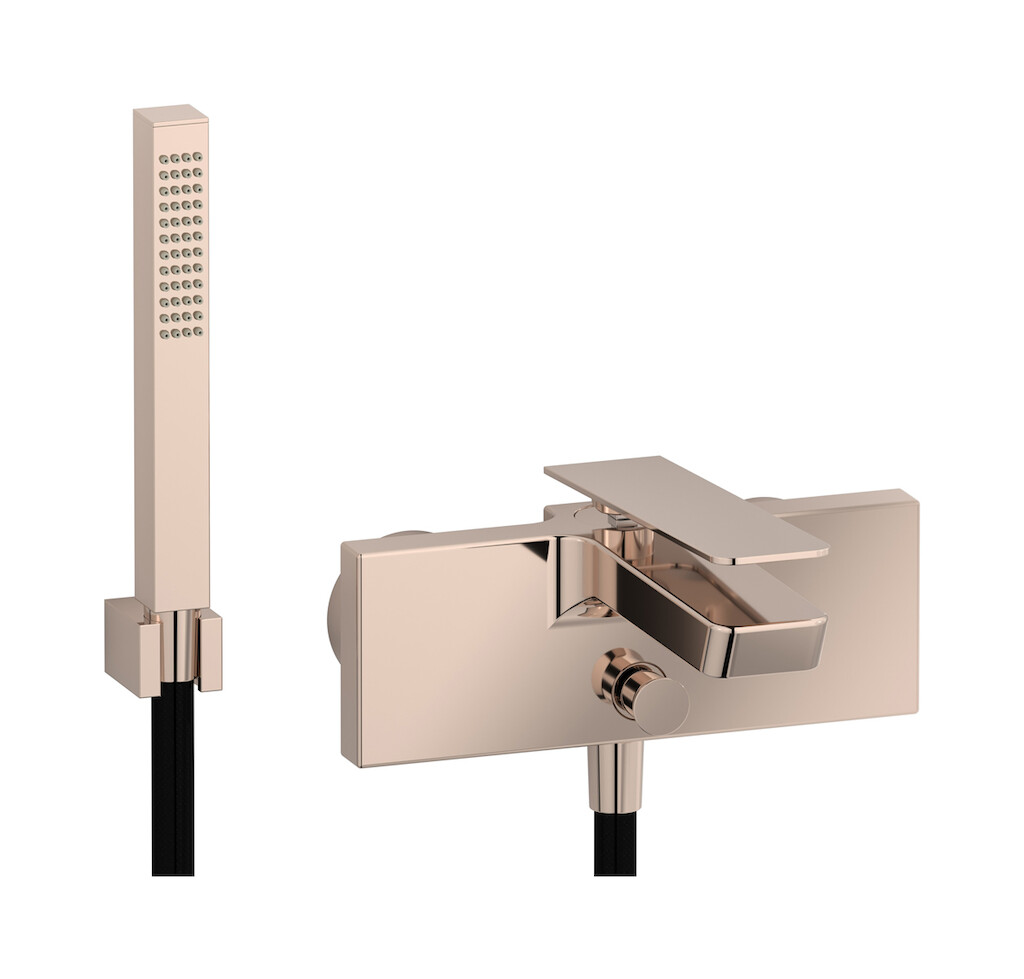 Встроенный смеситель для душа в комплекте с душевым гарнитуром. WE ARE IB k3250rs Rose Gold K3