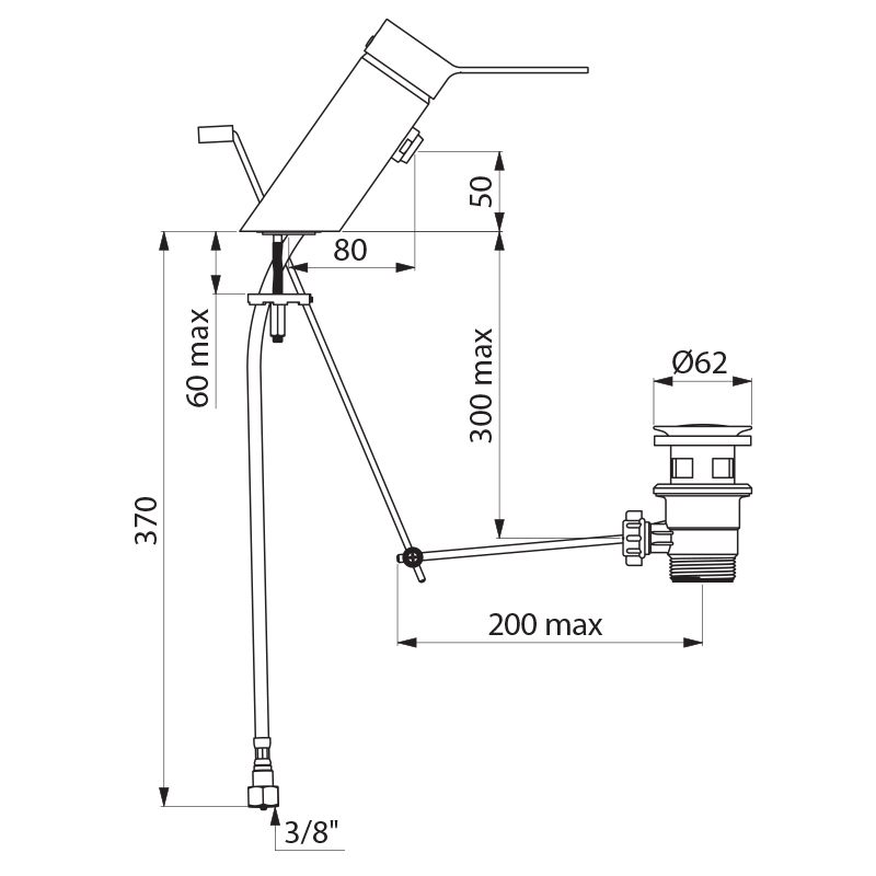 2620MINIEP Смеситель с балансировкой давления SECURITHERM EP BIOSAFE DELABIE  - Вид №1