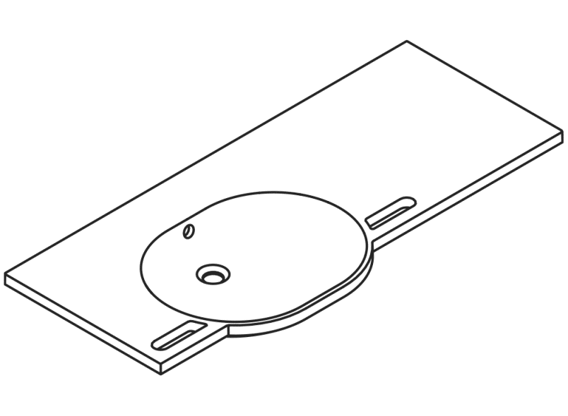 950.11.603S Умывальник различной длины HEWI Waschtische  - Вид №2