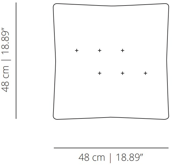 Viccarbe Квадратная подушка из гусиного пуха  Ap48  - Вид №6