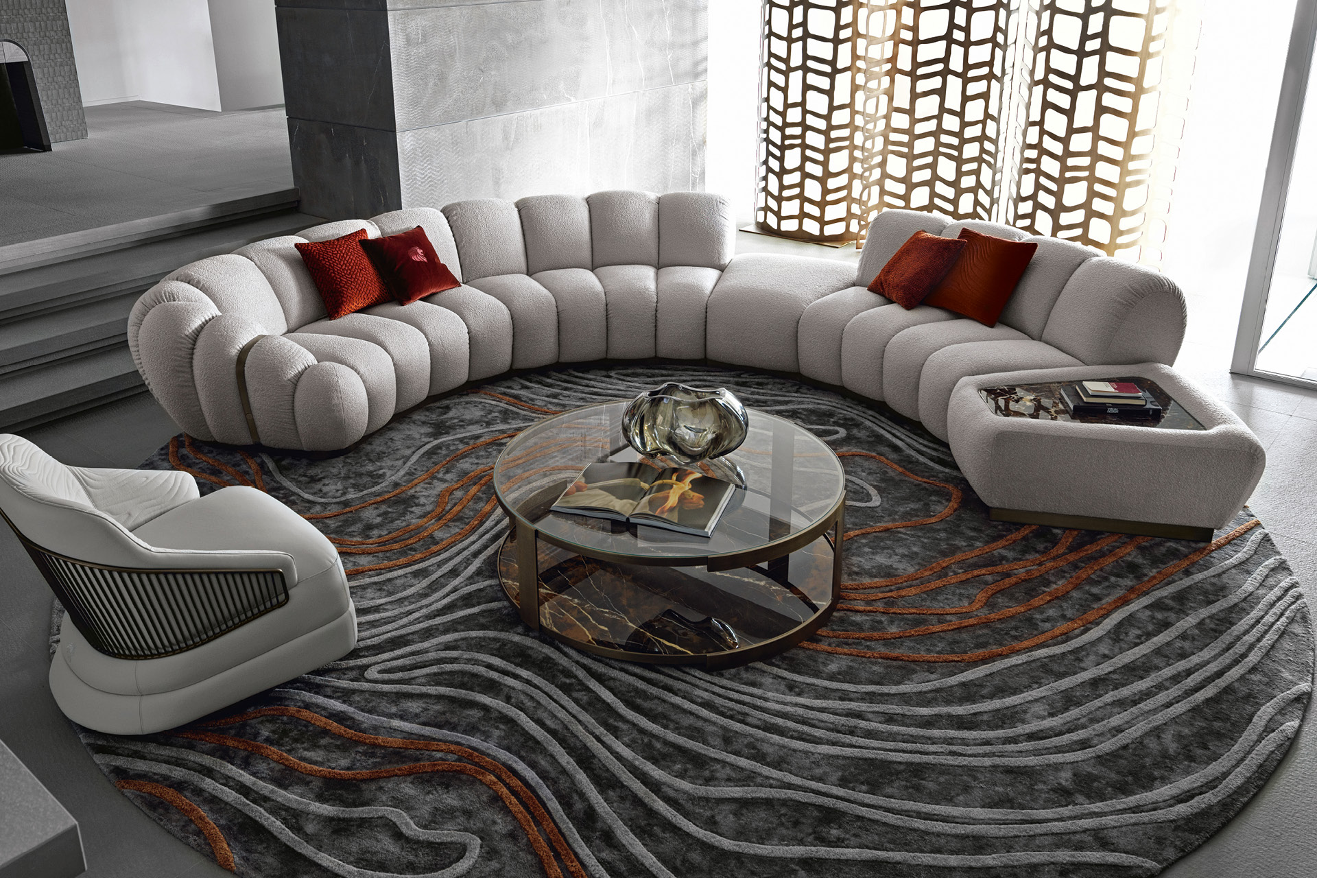 GRST21 Trésor Круглый бронзовый коктейльный стол - giorgio collection - Вид №3