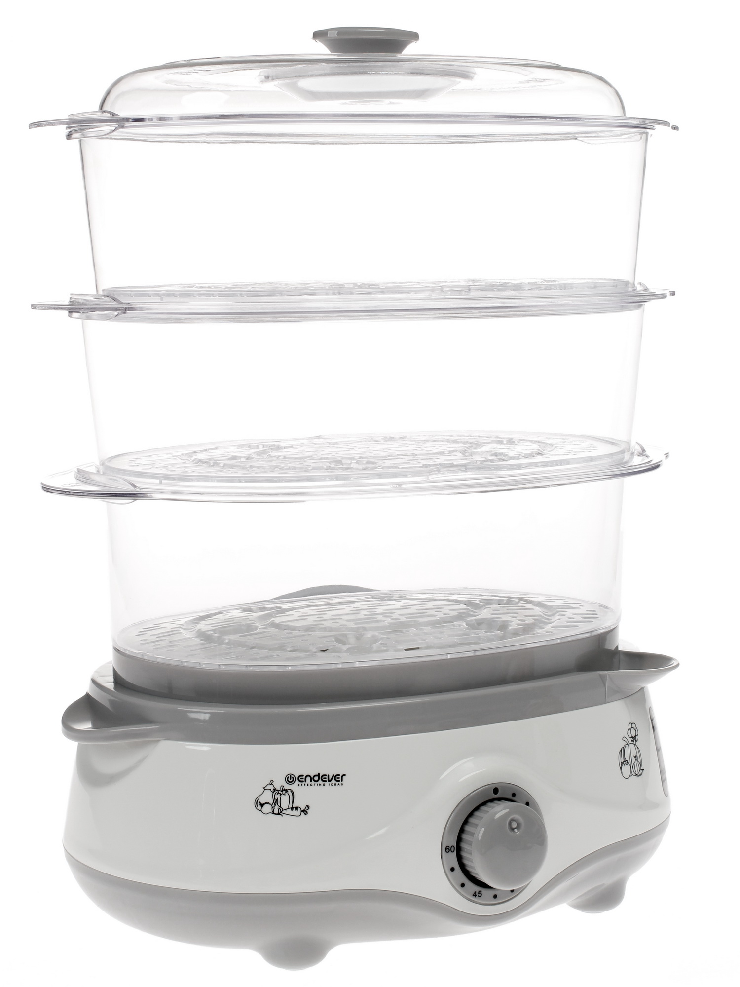 1079095 Пароварка Endever Vita 170 белый STDN-0079150