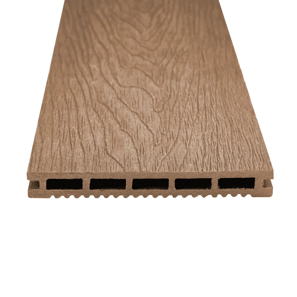 Террасная доска ДПК Прима Groentec цвет Дуб 3000x150x18 мм Вельвет 0.45 м² STLM-2190886 - Вид №1