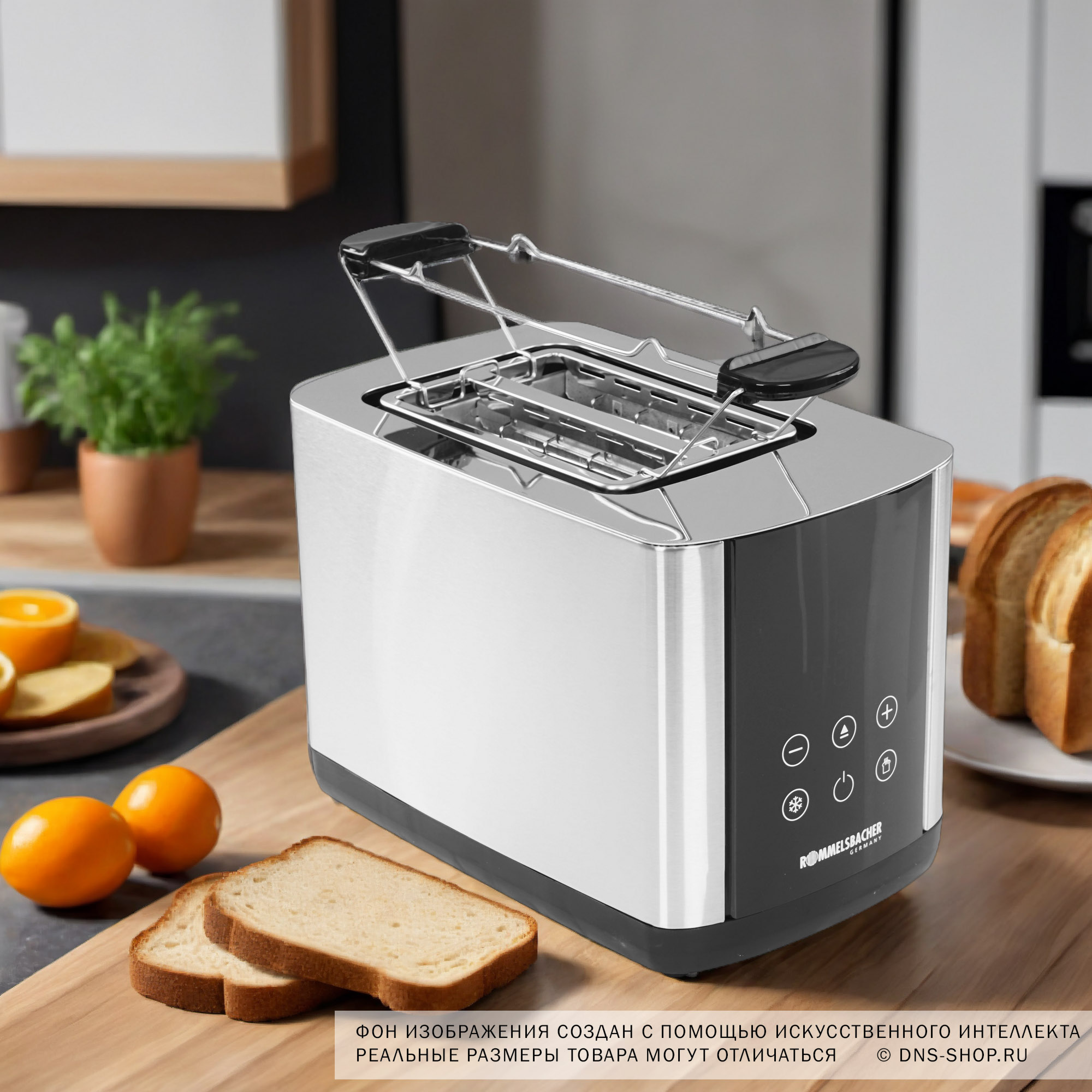 9168796 Тостер Rommelsbacher TO 850 серебристый STDN-0015360 - Вид №9