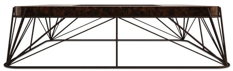 Porustudio Квадратный журнальный столик из вяза sun-id-1390712 - Вид №2