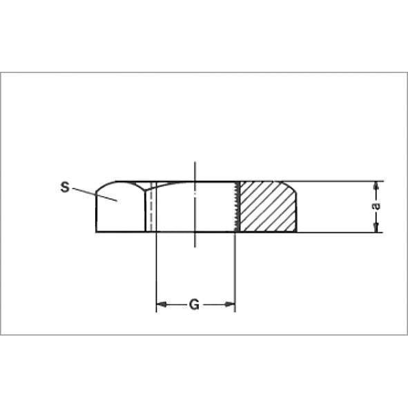 13310112 SANHA 3310 контргайка шести- гранная, латунь 11/2  SW 60 мм  - Вид №1