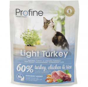 ПР0041291 Корм для кошек Light при избыточном весе индейка, курица сух. 300г PROFINE