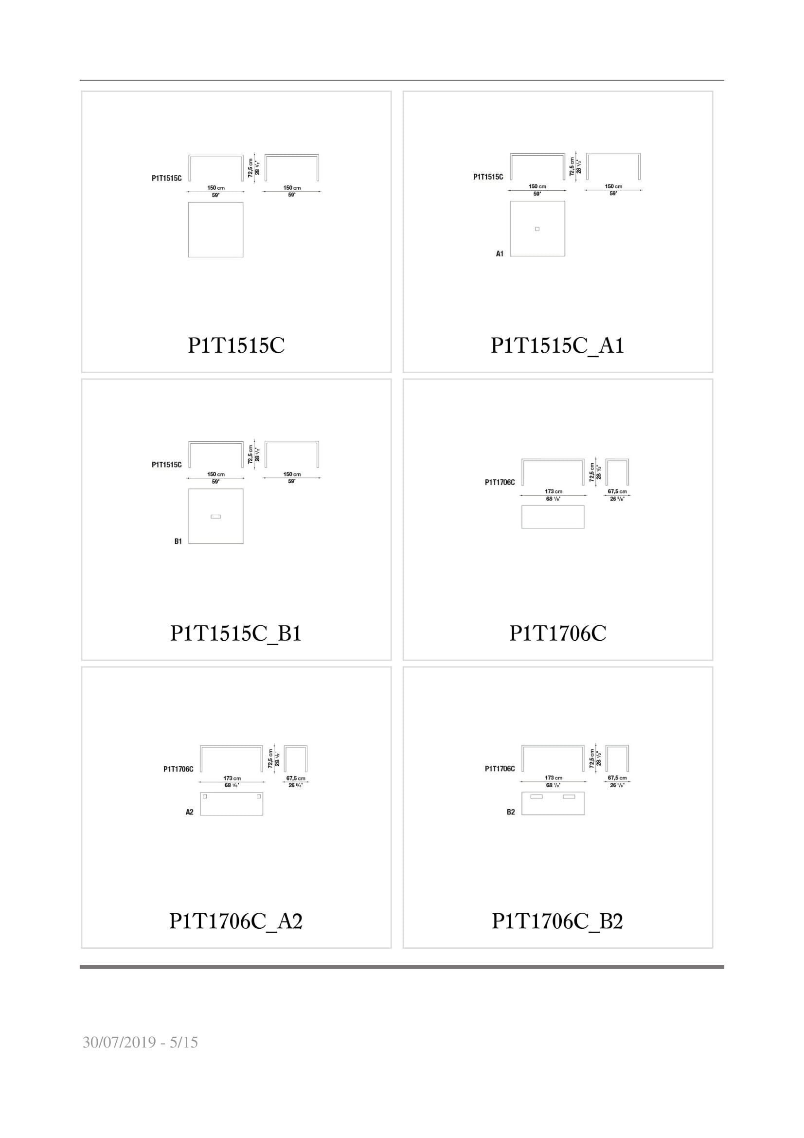 Прямоугольный рабочий стол B&B Italia Project проект 1 ARCH-00076606 - Вид №3