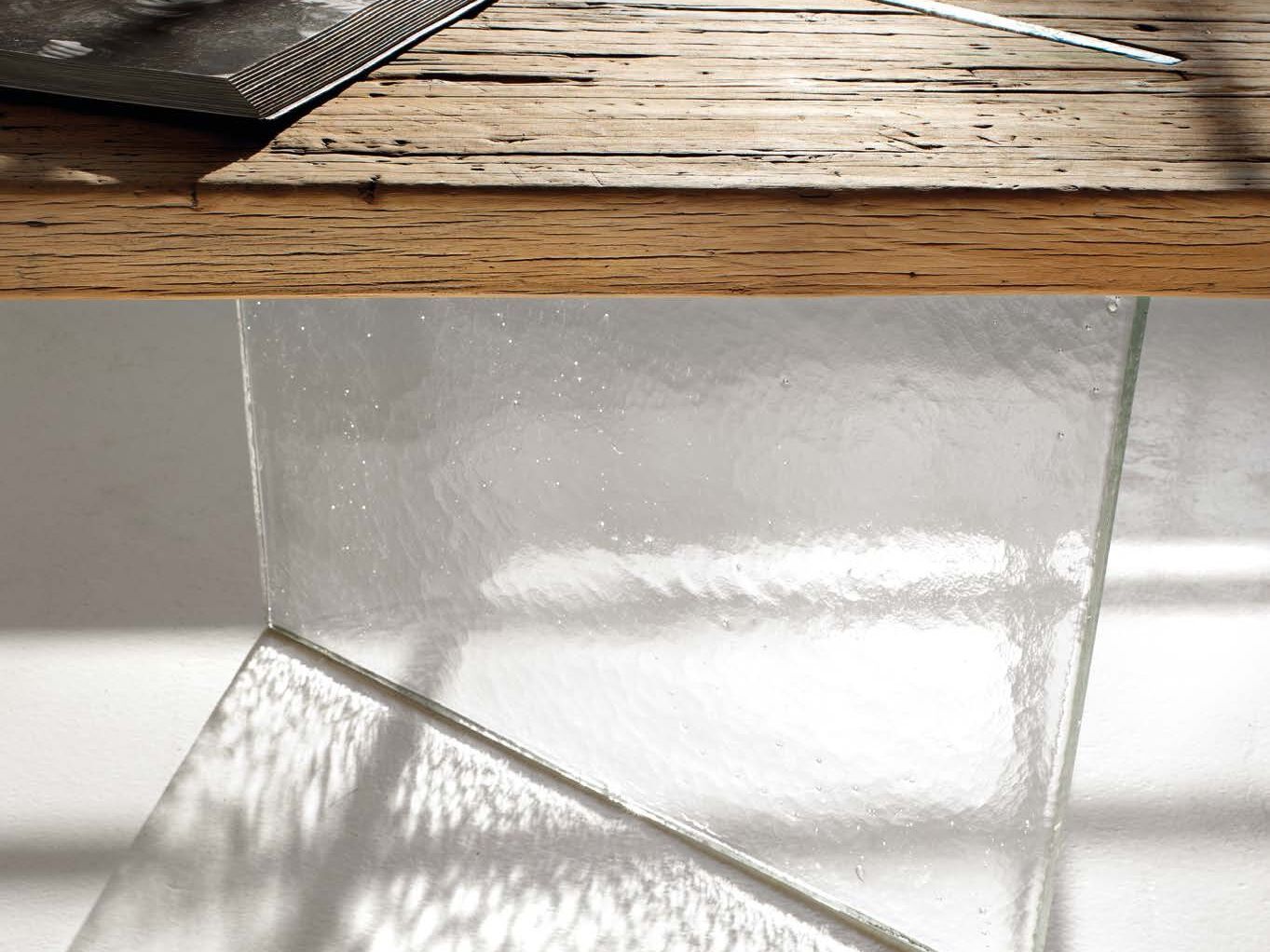 Прямоугольный обеденный стол из дерева и стекла Naturedesign Origin ARCH-00091946 - Вид №1