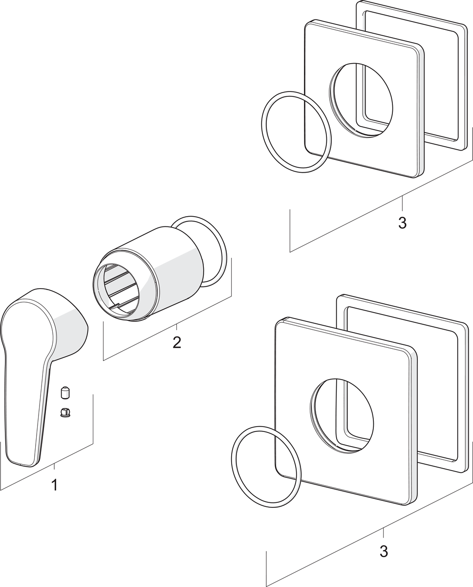Oras 3983 Панель смесителя для душа 3983 Saga Хром  - Вид №3