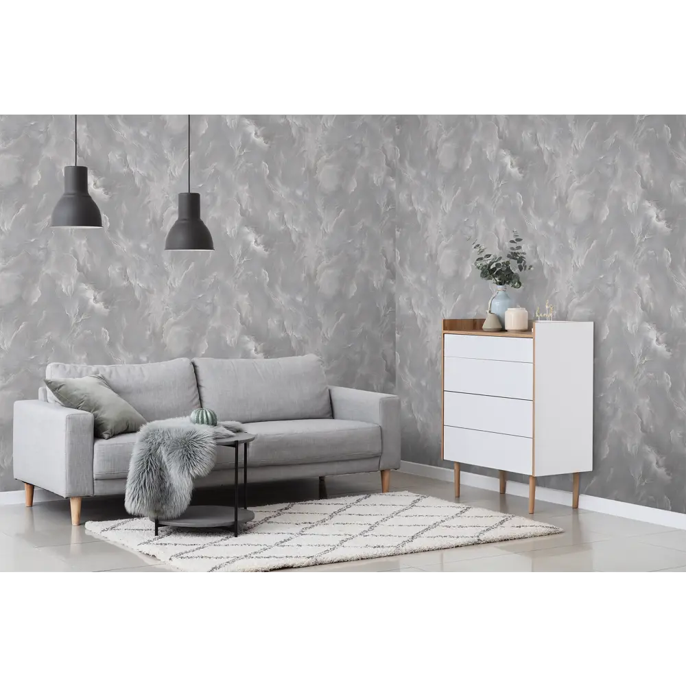 Ateliero Andromeda - Флизелиновые обои темно-серые с абстрактным рисунком 89427180 STLM-1563712 - Вид №5