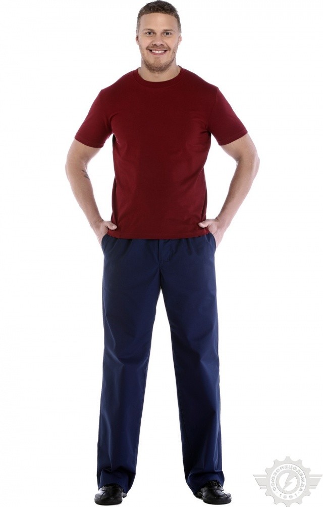 4958281 Футболка бордовая  Одежда для официантов  размер 3XL(56-58) Спецодежда  - Вид №8