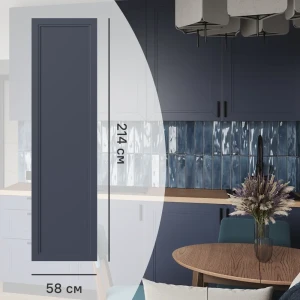 Фальшпанель KONSENSA Котлас синий для кухни 58×214 см 89409655