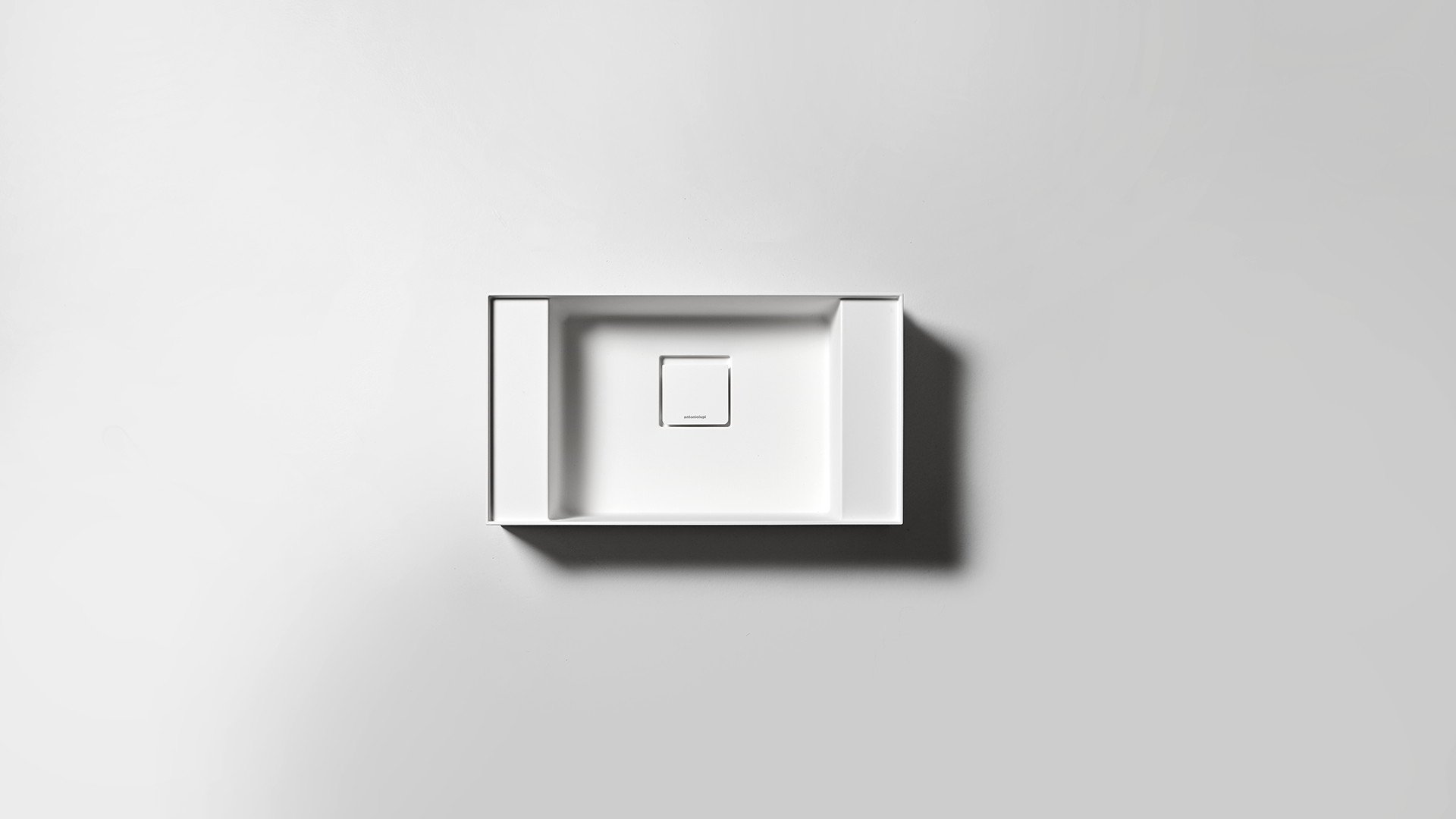 Graffiomood Подвесная раковина настенная прямоугольная Antoniolupi  белая  - Вид №6