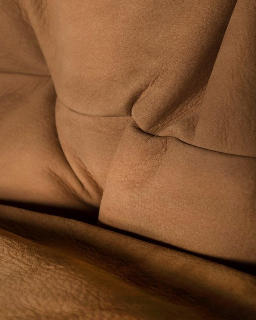 Greenapple Кожаное кресло с подлокотниками с высокой спинкой Perfect raw G703175  - Вид №3