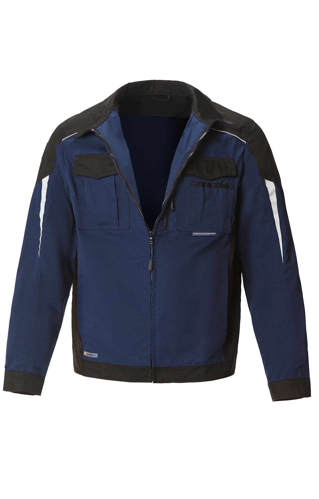 70046 Костюм  NEW темно-синий с черным STATUS  Летняя спецодежда  размер 56-58/170-176  - Вид №3