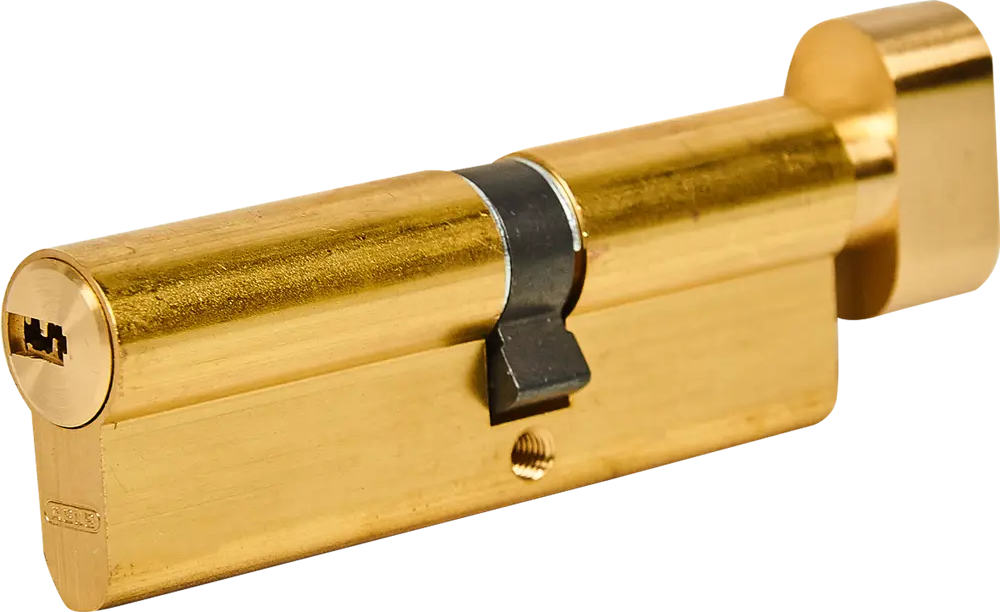 82441706 Цилиндр Abus KD6MM, 50x40 мм, ключ/вертушка, цвет золото STLM-0027377