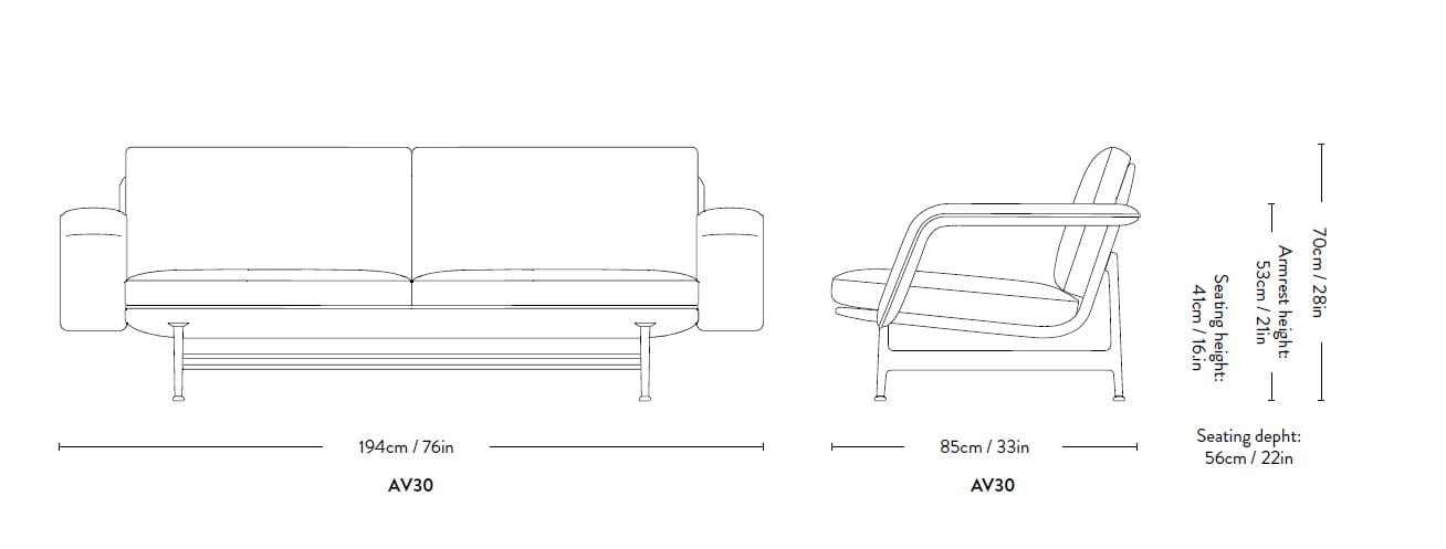 3-местный тканевый диван &Tradition Meantime ARCH-00090926 - Вид №8