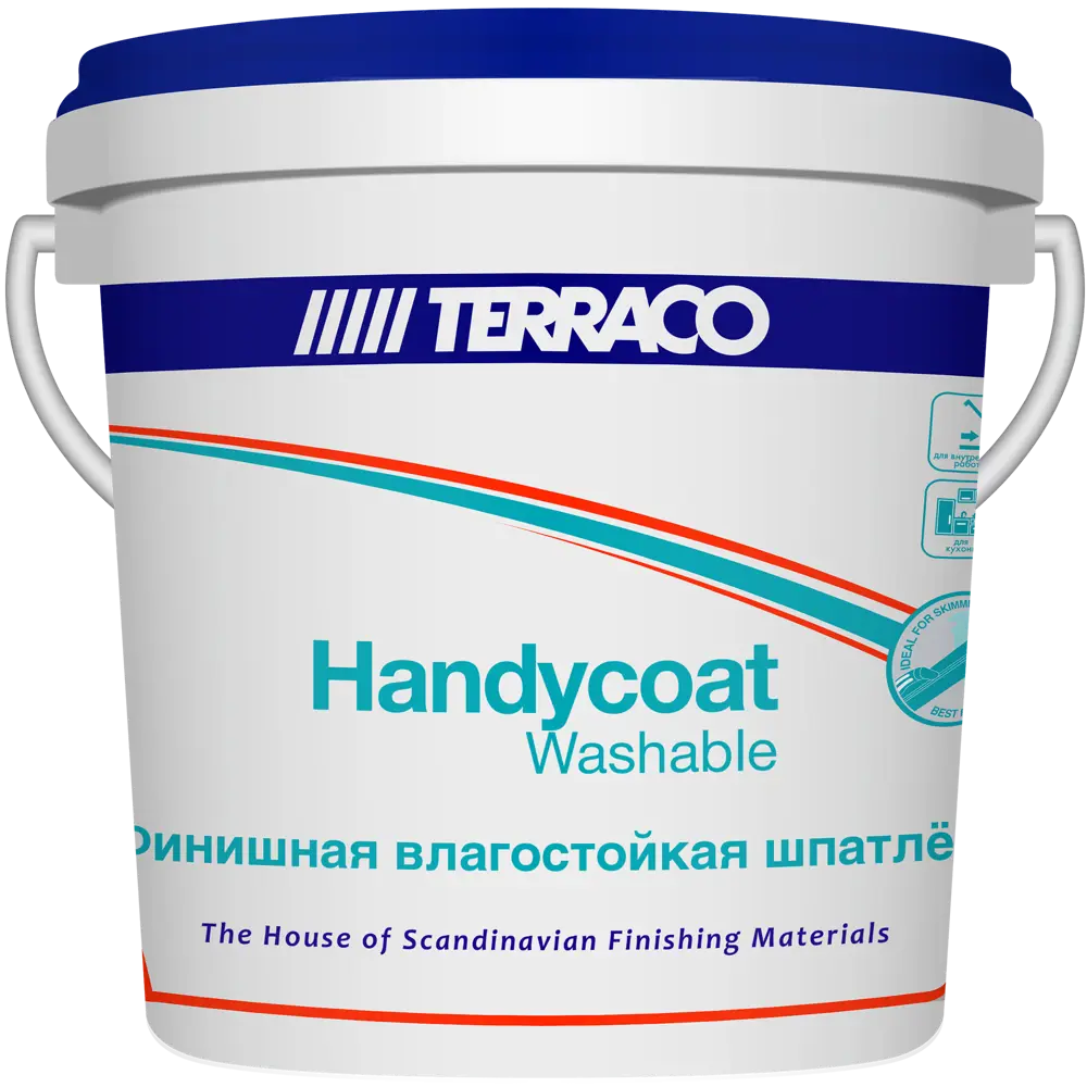 Финишная шпатлёвка Terraco Handycoat Washable для идеальных стен 83000328