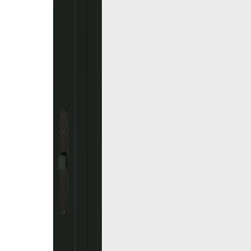 Дверь межкомнатная глухая Invisible 80x220 см цвет белый с замком обратное открытие черная кромка левая 89433701 STLM-2037884 VELLDORIS  - Вид №3