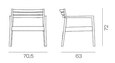 Стул из массива дерева с подлокотниками Vergés Bogart ARCH-00145271 - Вид №4