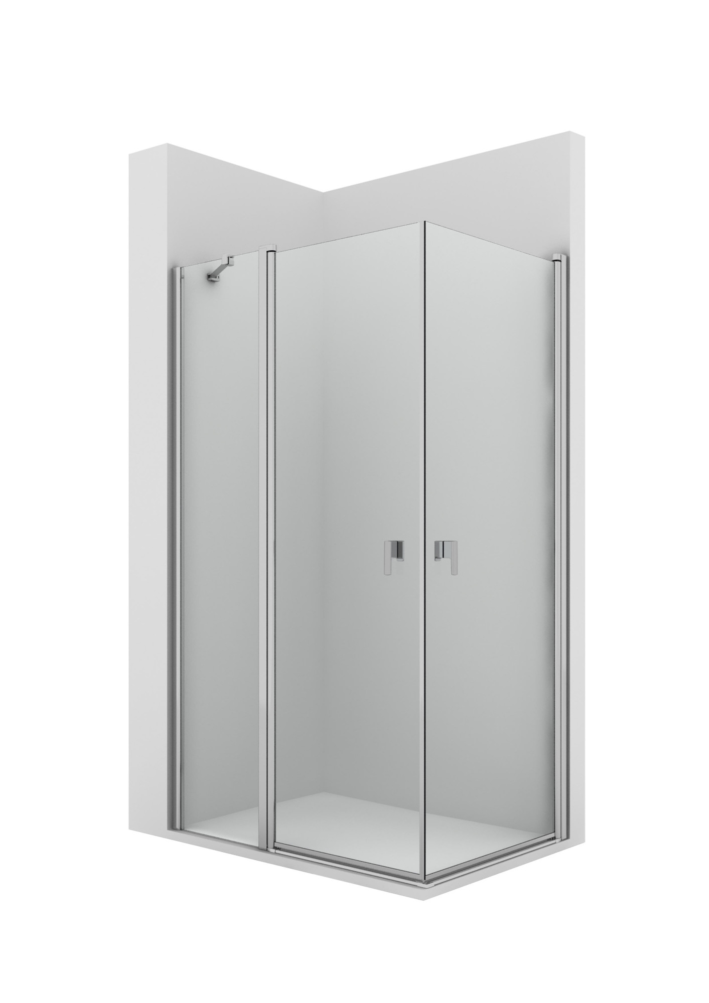 AM212.........+AM210......... PLF + PL - Угловой душ с 2 поворотными створками + 1 неподвижная ROCA Easy