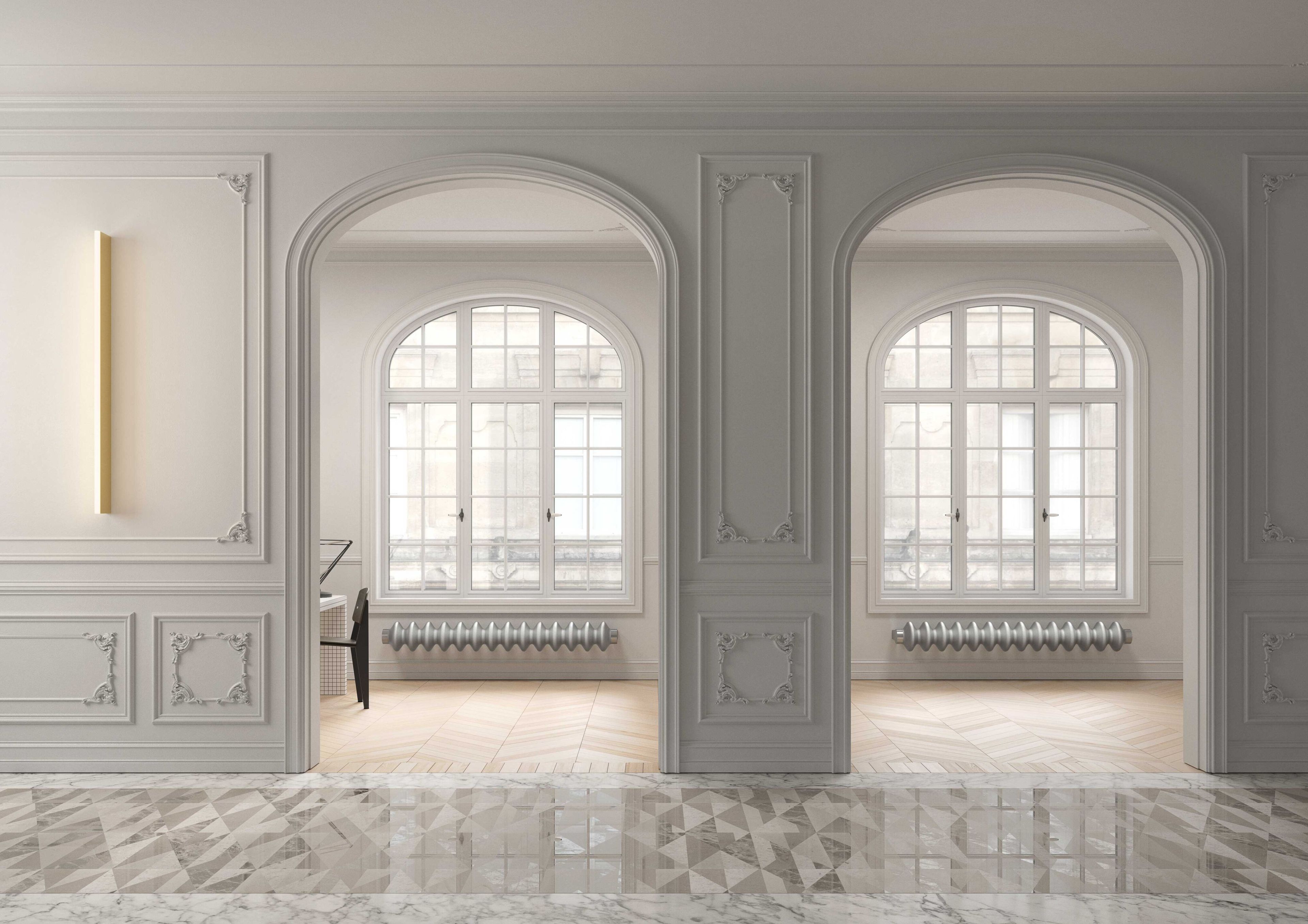 Порошковое покрытие стальной горизонтальный полотенцесушитель Tubes Elements ARCH-00087033 - Вид №12