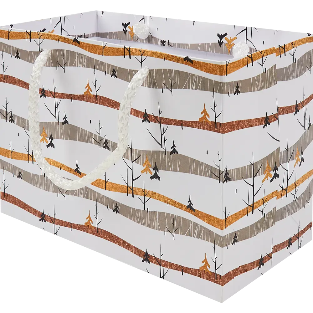 Пакет подарочный «Зимний лес» 20х15 см Симфония STLM-2159081