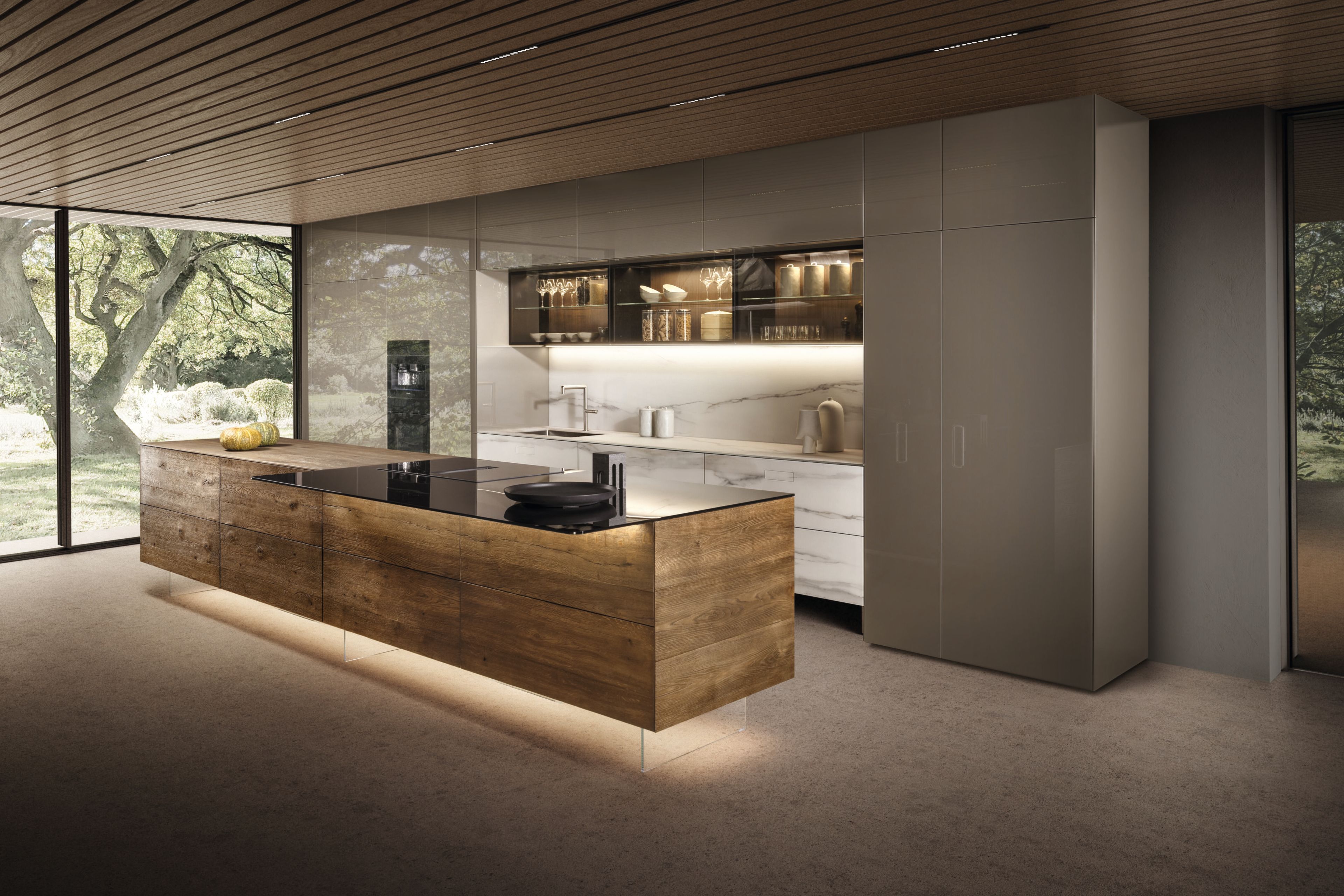 Встроенная кухня с островом Lago 36e8 ARCH-00081267 - Вид №7