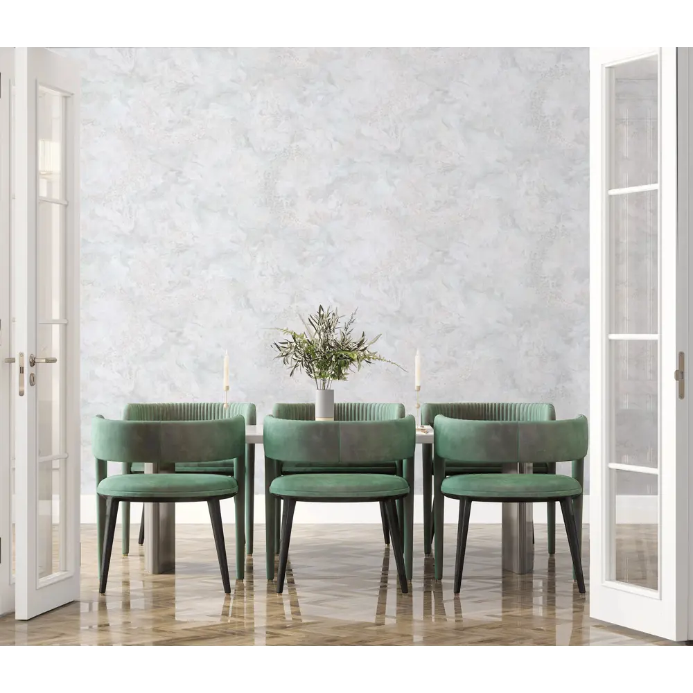 Обои флизелиновые Wallsecret Caribs бело-серые 1.06 м 8767-10 87794503 STLM-2042416 - Вид №4