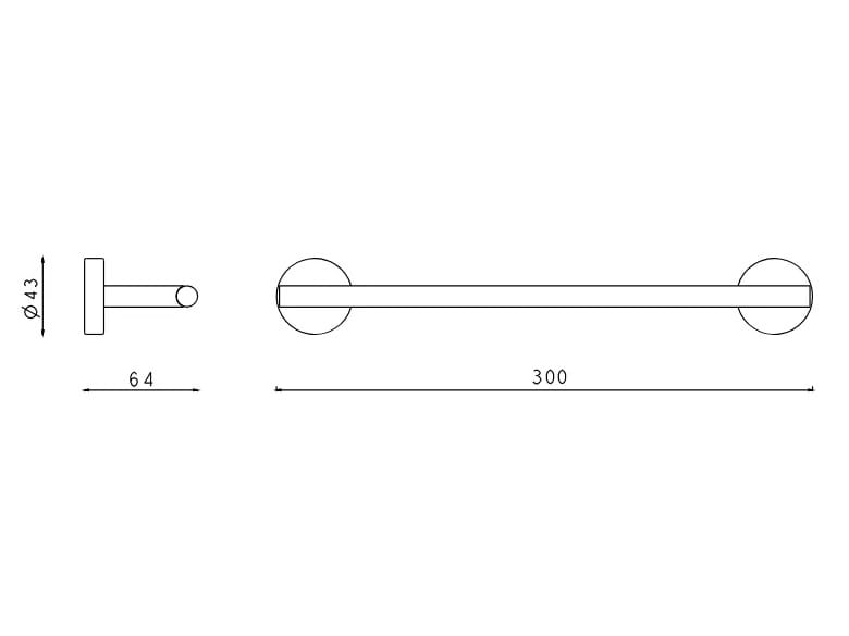 Держатель для полотенец из нержавеющей стали Rubinetterie Frattini Borgia ARCH-00083699 - Вид №7