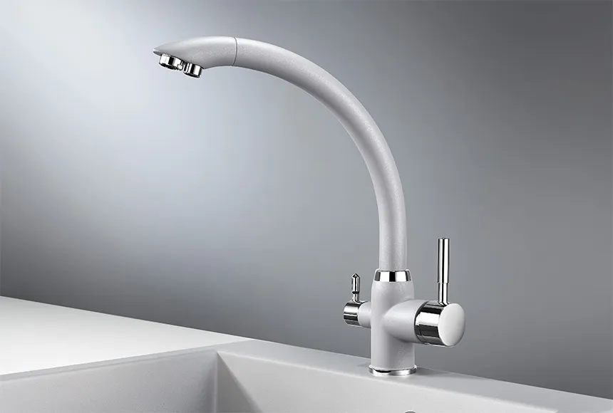 2167, АЛЮМИНИУМ, СМЕСИТЕЛЬ КУХОННЫЙ GRANULA 2167-ST160