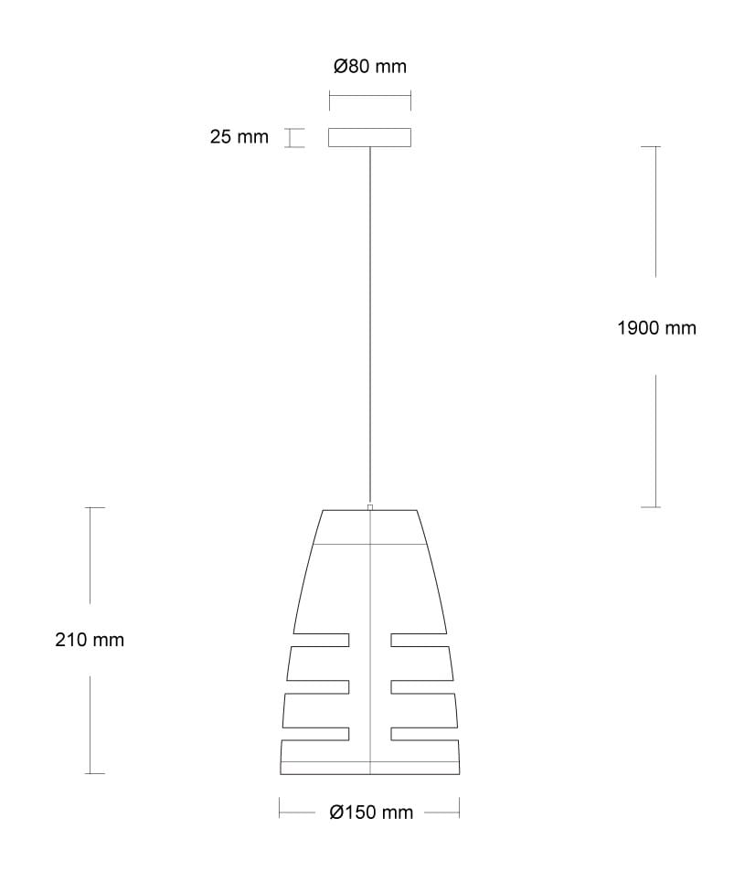 Бетонный подвесной светильник URBI et ORBI BATTAGLIA ARCH-00034798 - Вид №5