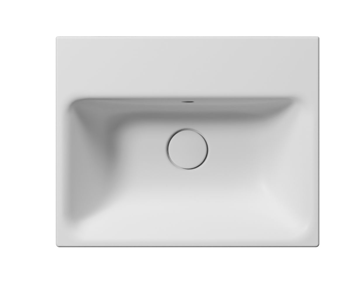 Прямоугольная керамическая подвесная раковина с переливом GSI ceramica Color Elements ARCH-00061729 - Вид №1